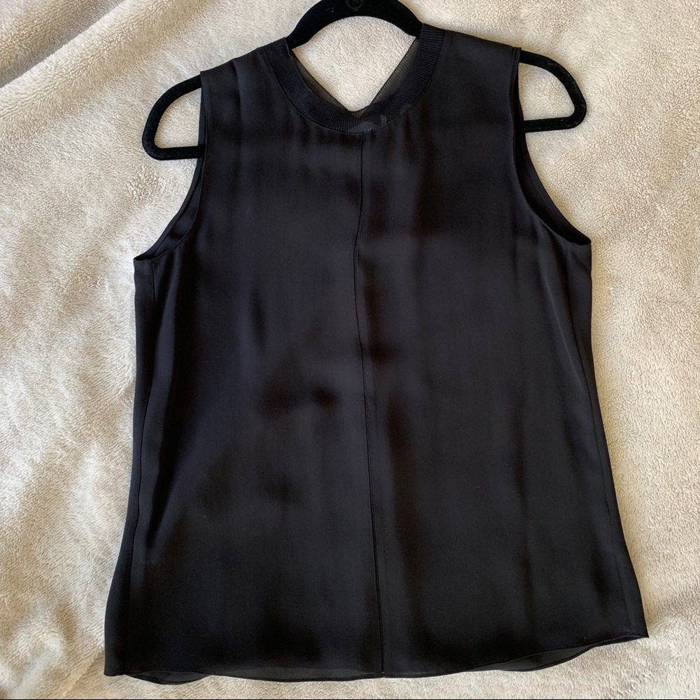 Vince Silk Sleeveless Blouse